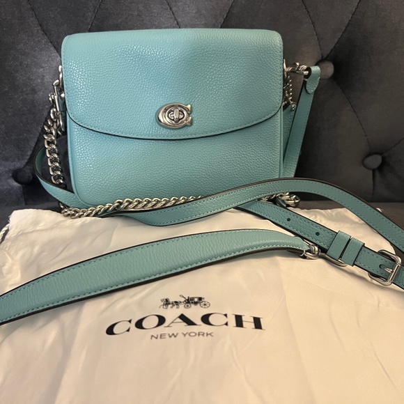 COACH ポシェット ライトブルー ブルー 【公式】COACH – コーチ バッグ レディース
